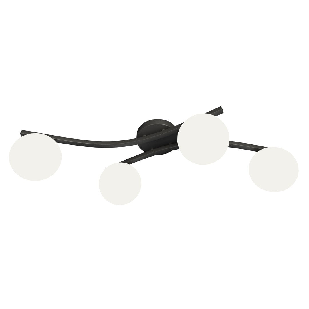 Opus 4 loftlampe sort/opal