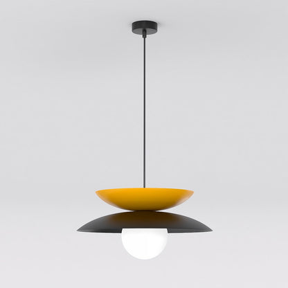Nagoya 1 pendellampe sort/orange