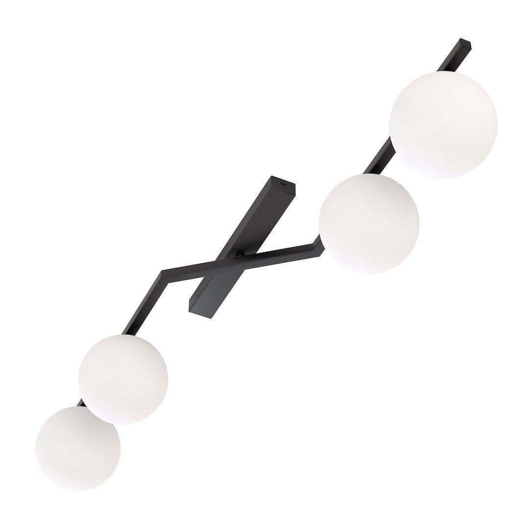 Naton 4 loftlampe sort/opal