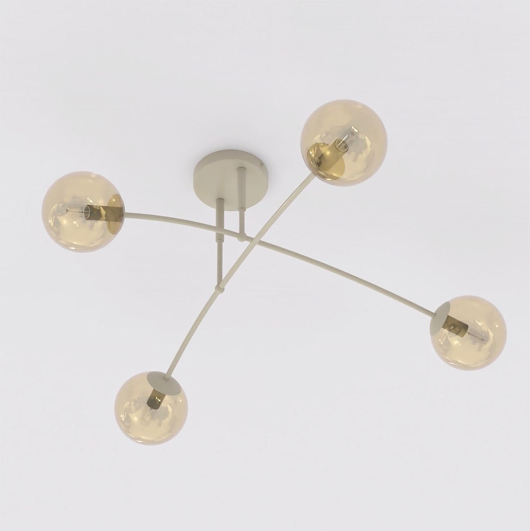 Pregos 4 loftlampe mokka/honning