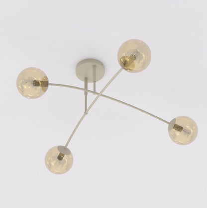 Pregos 4 loftlampe mokka/honning
