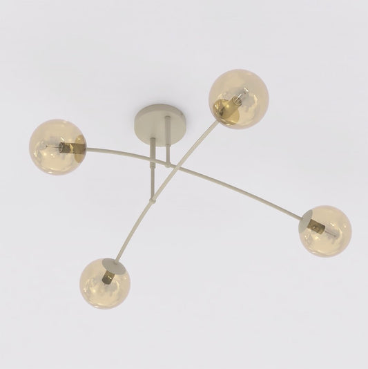 Pregos 4 loftlampe mokka/honning