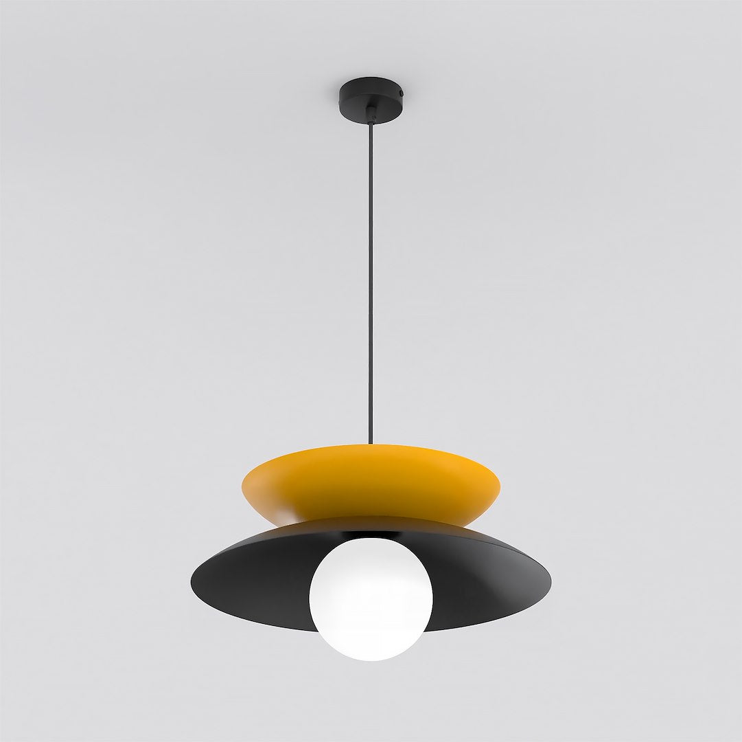 Nagoya 1 pendellampe sort/orange