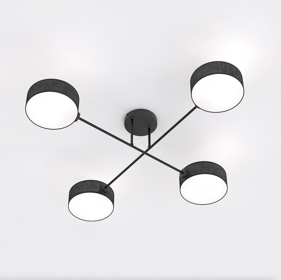 Maga 4 loftlampe sort