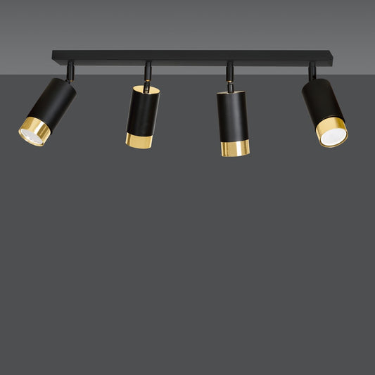 Hiro 4 loftspot sort/guld