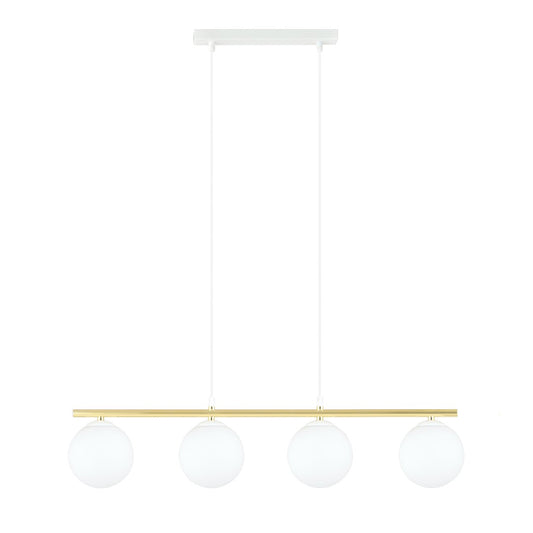Allora 4 pendellampe hvid/opal