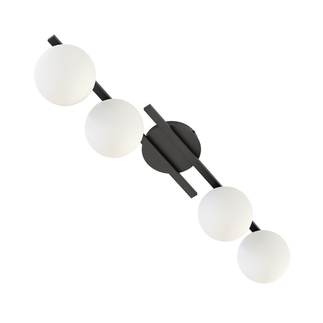 Kairo 4 loftlampe sort/opal