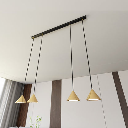 Elit 4 pendellampe sort/guld