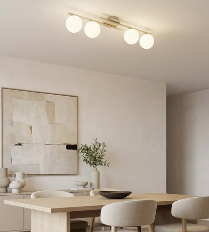 Kairo 4 loftlampe mokka/opal