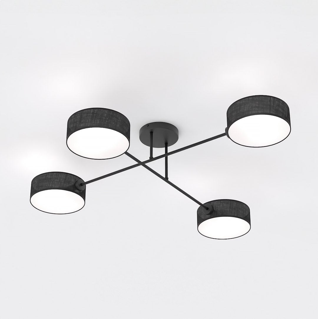 Maga 4 loftlampe sort