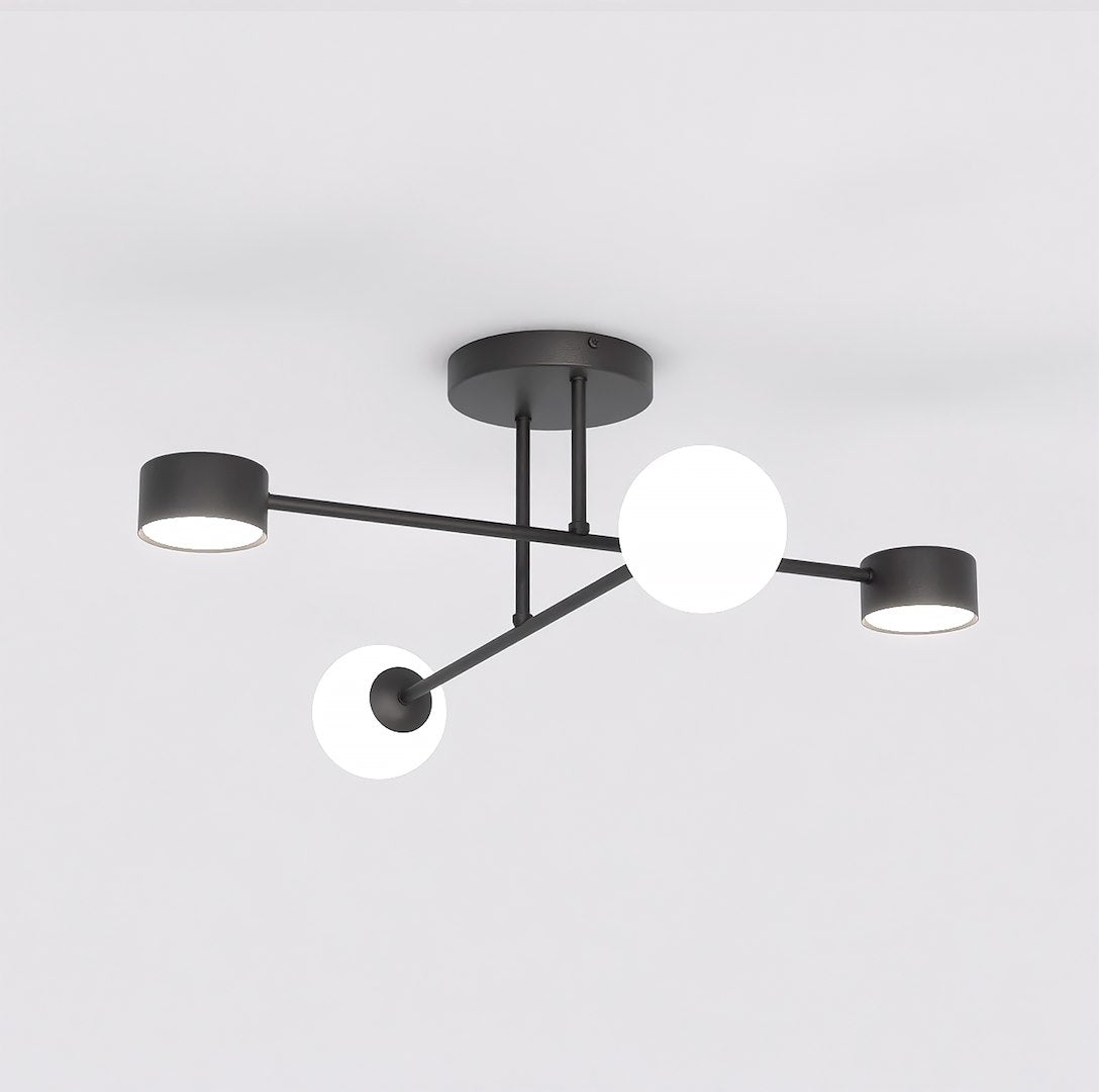 Holon 4 loftlampe sort