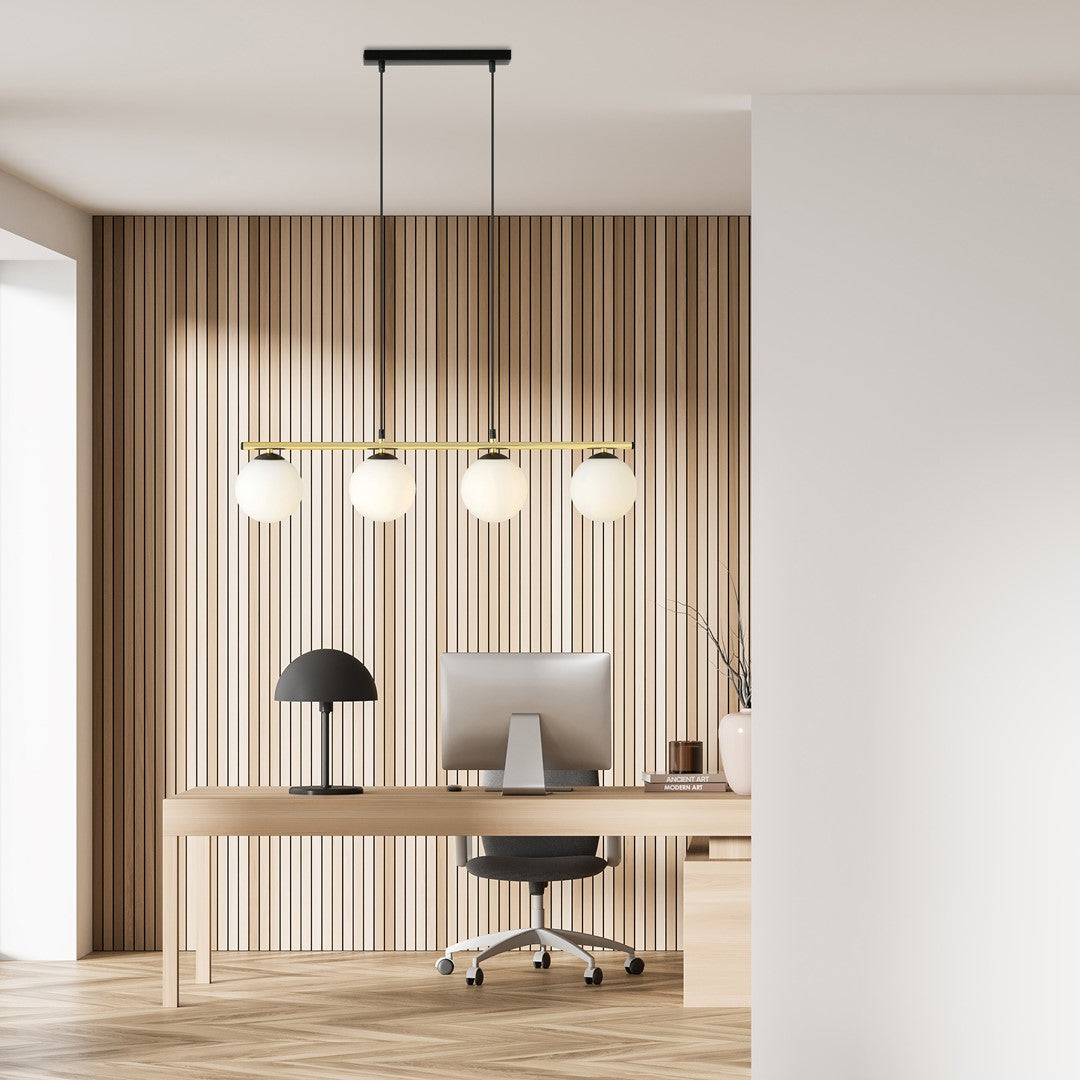 Allora 4 pendellampe sort/opal