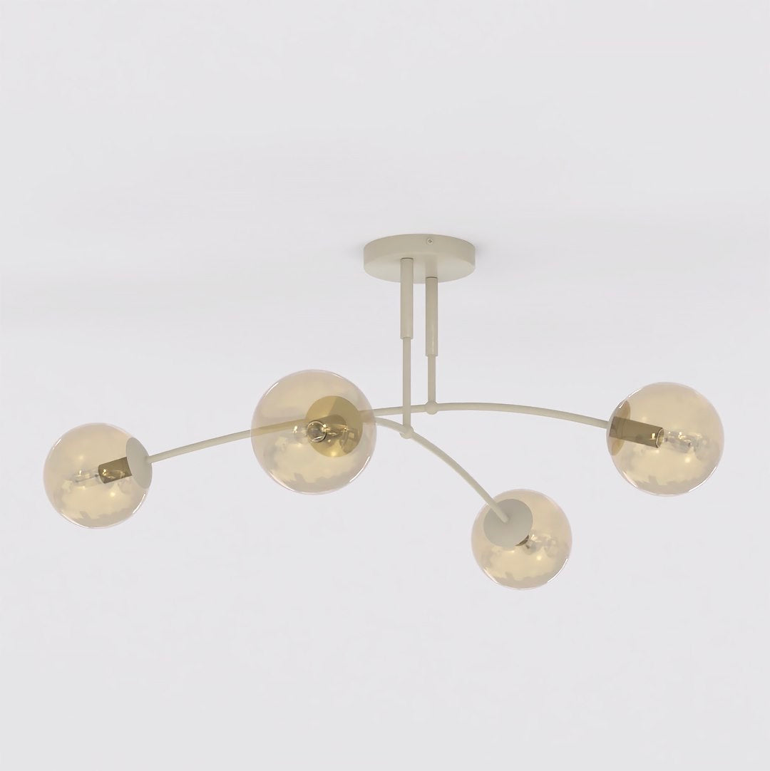 Pregos 4 loftlampe mokka/honning