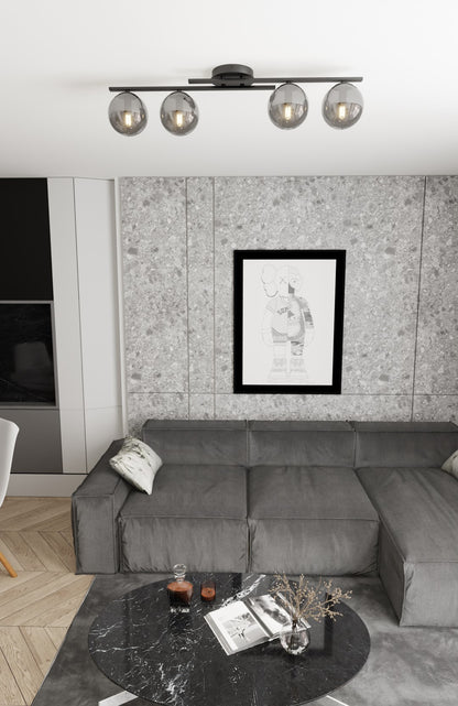 Kairo 4 loftlampe sort/grafit