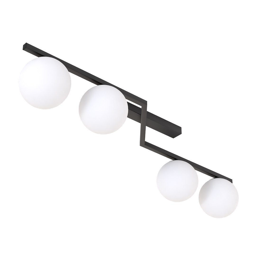 Naton 4 loftlampe sort/opal
