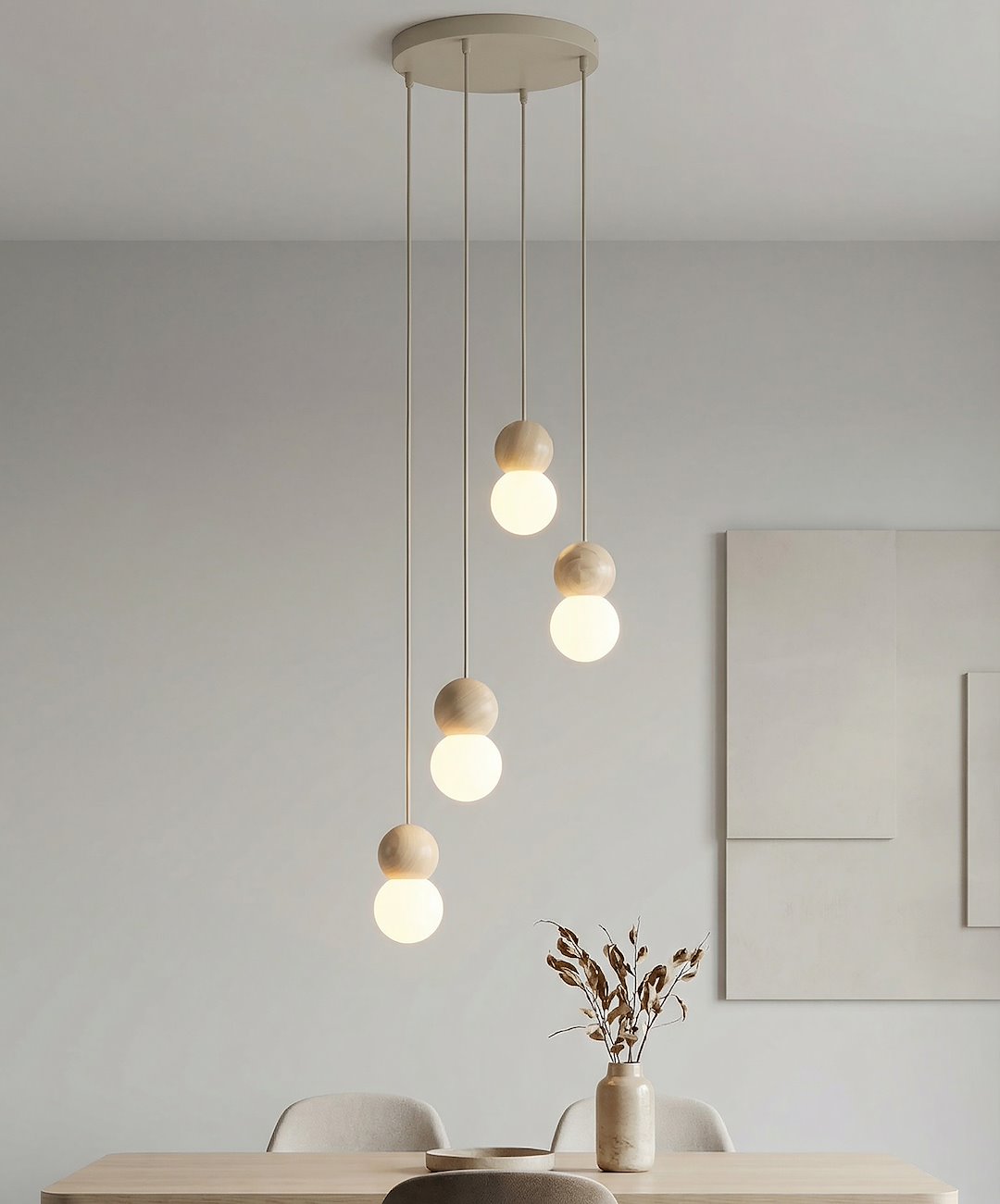 Loop 4 pendellampe mokka