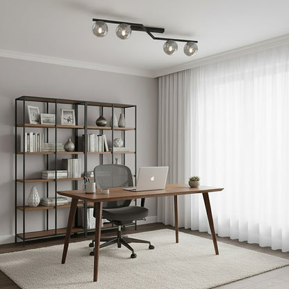 Naton 4 loftlampe sort/grafit