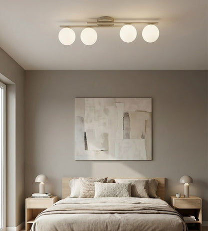 Kairo 4 loftlampe mokka/opal