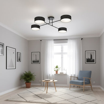 Maga 4 loftlampe sort
