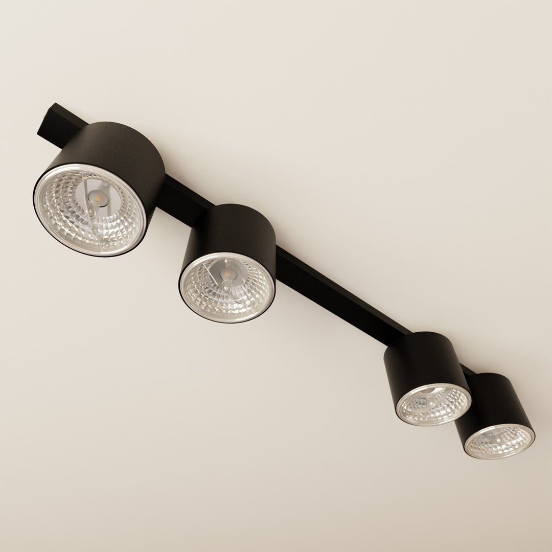 Nano 4 loftlampe sort