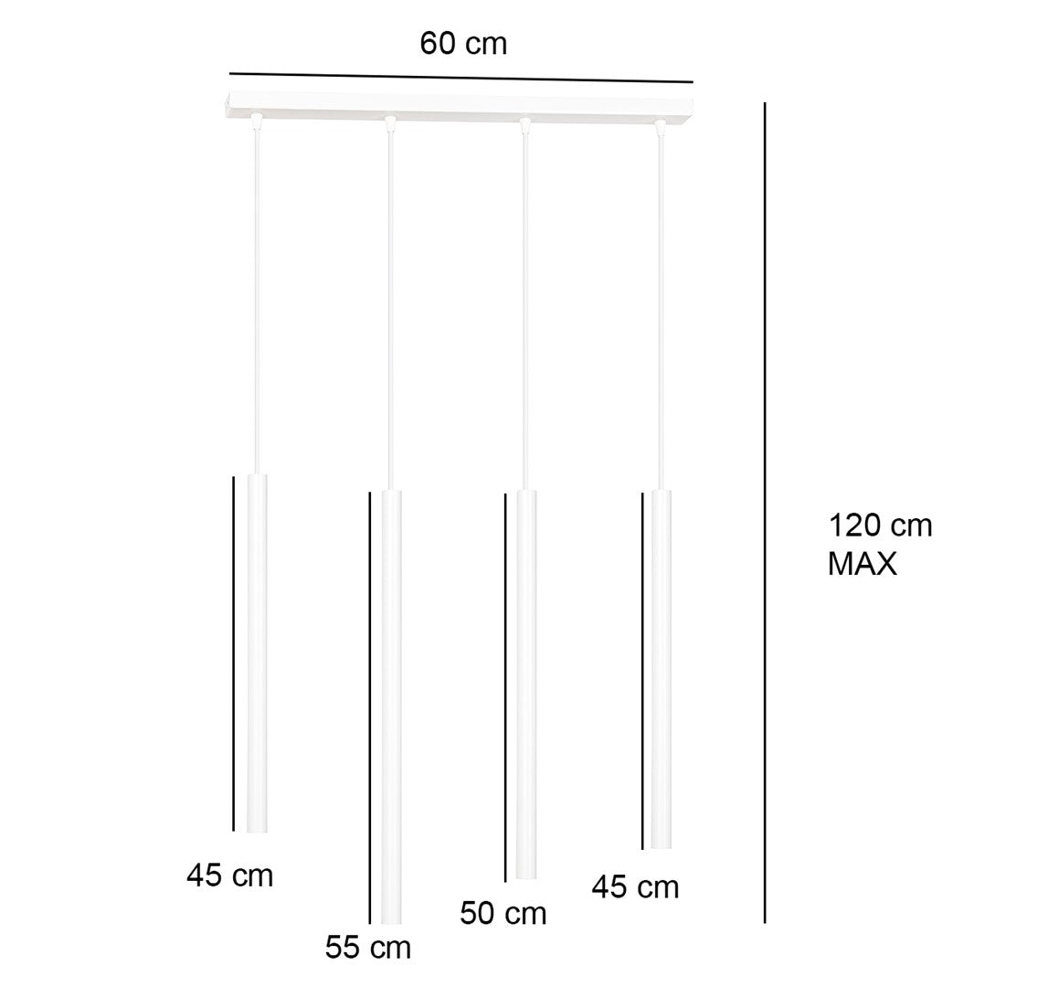 Selter 4 pendant light black