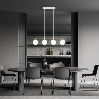 Allora 4 pendellampe hvid/opal
