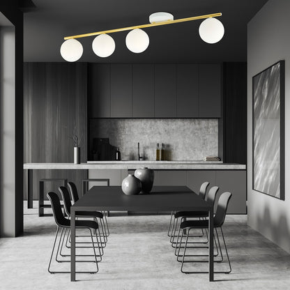 Monza 4 loftlampe hvid/opal