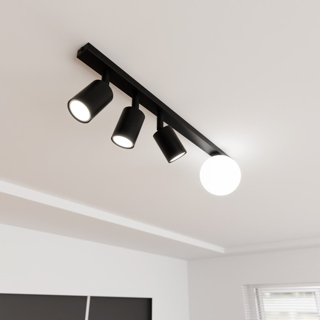Baster 4 loftlampe sort