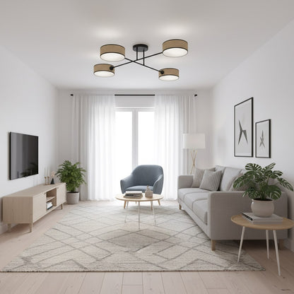 Maga 4 loftlampe rattan