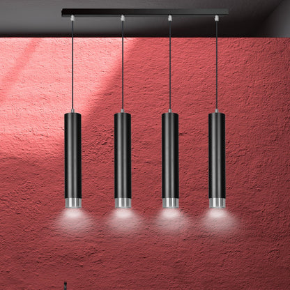 Kibo 4 pendellampe sort/krom