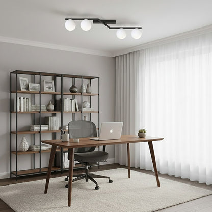 Naton 4 loftlampe sort/opal