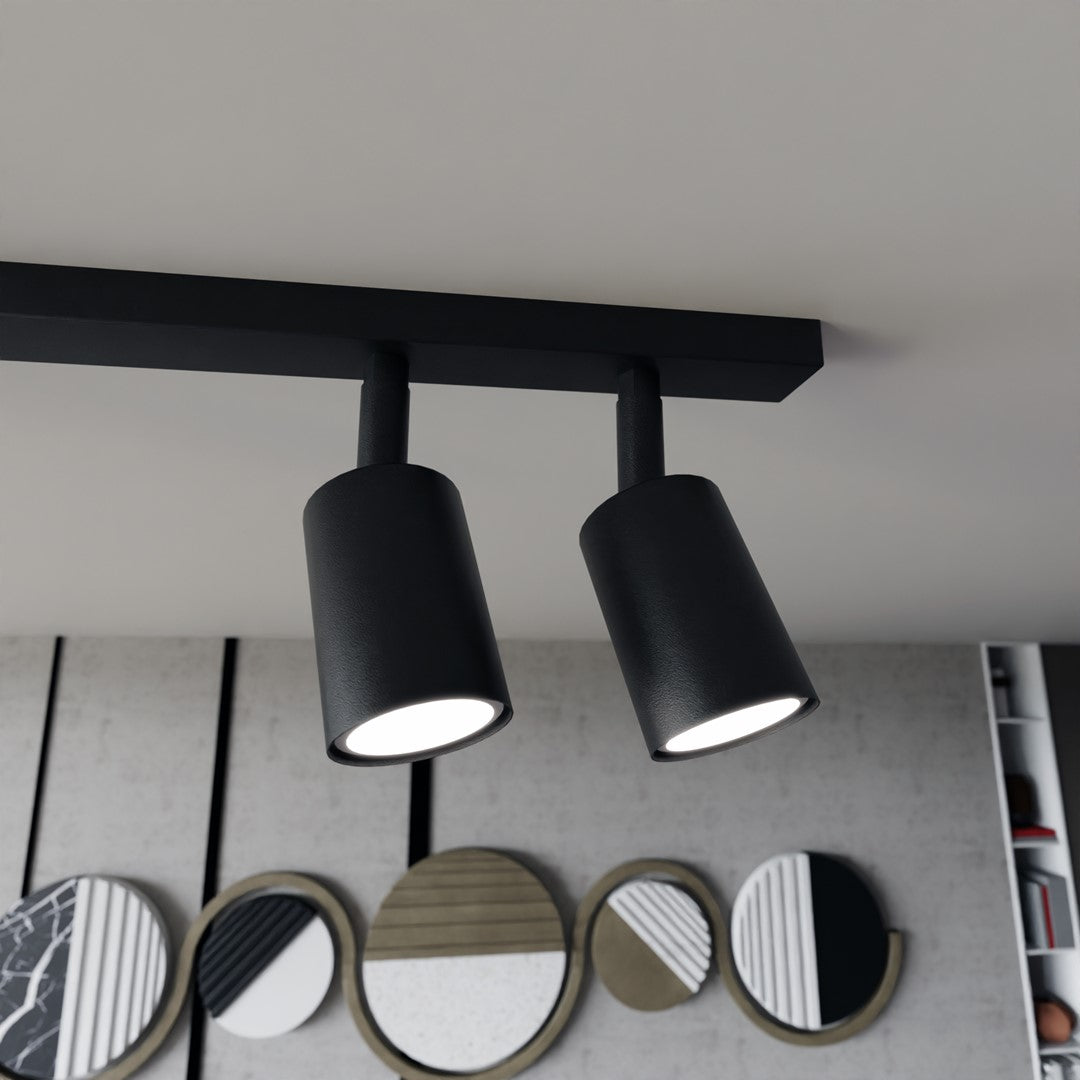 Flash 4 loftlampe sort