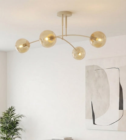 Pregos 4 loftlampe mokka/honning