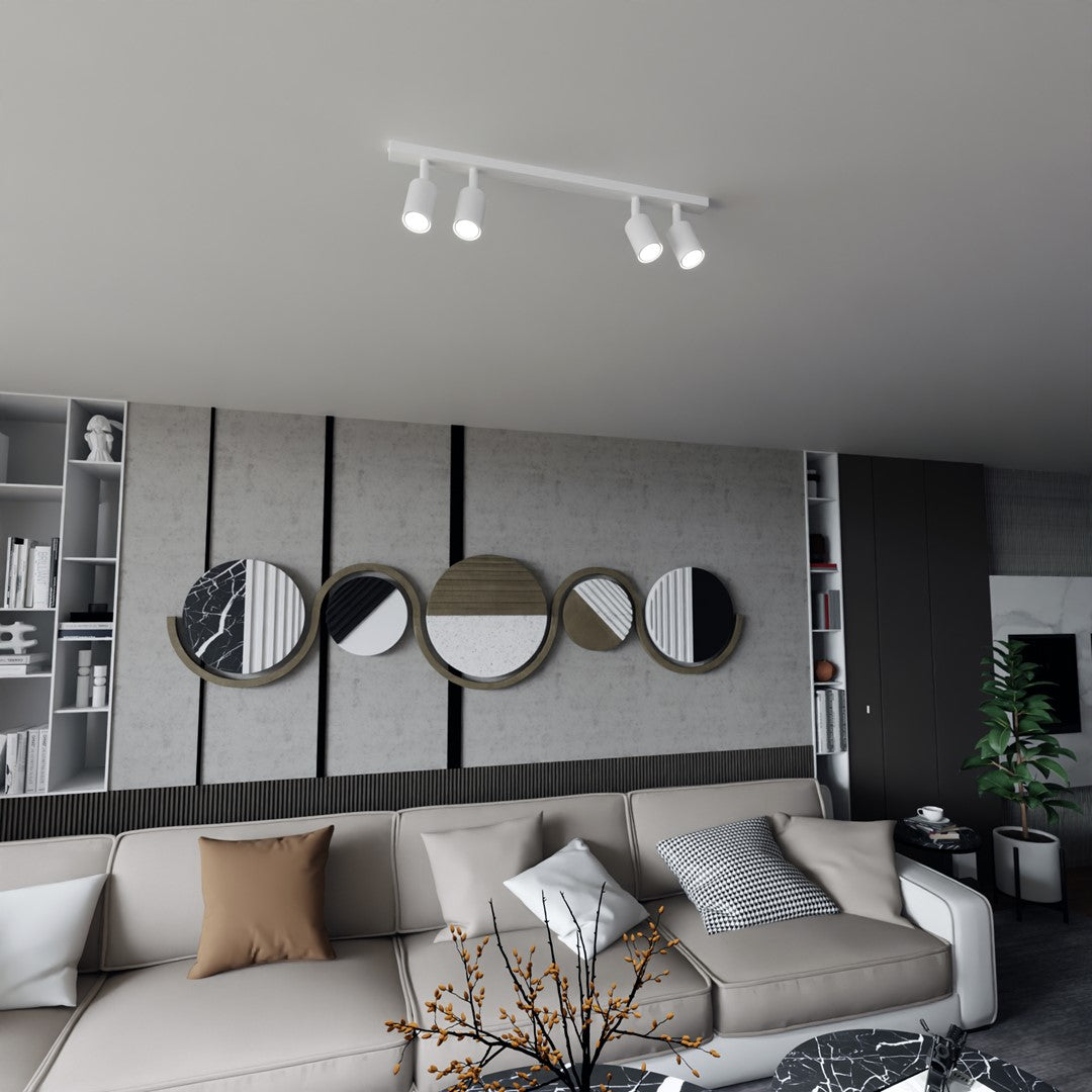 Flash 4 loftlampe hvid