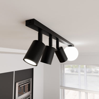 Baster 4 loftlampe sort