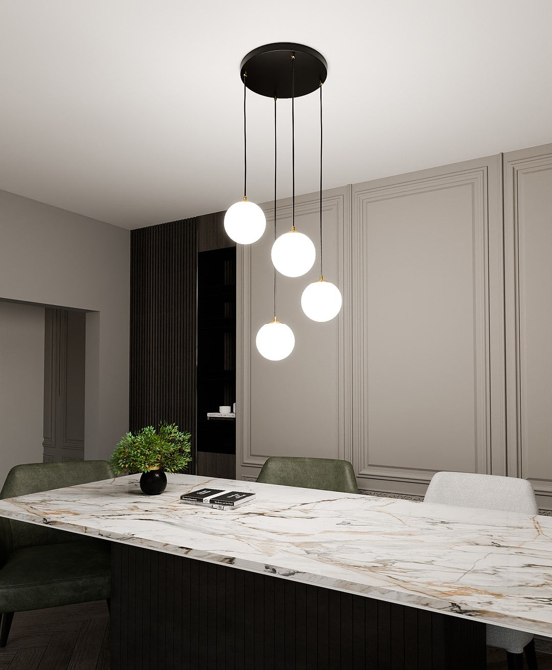 Royal 4 pendellampe sort