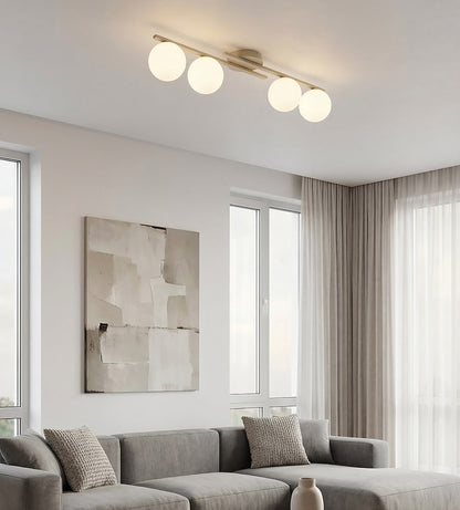 Kairo 4 loftlampe mokka/opal