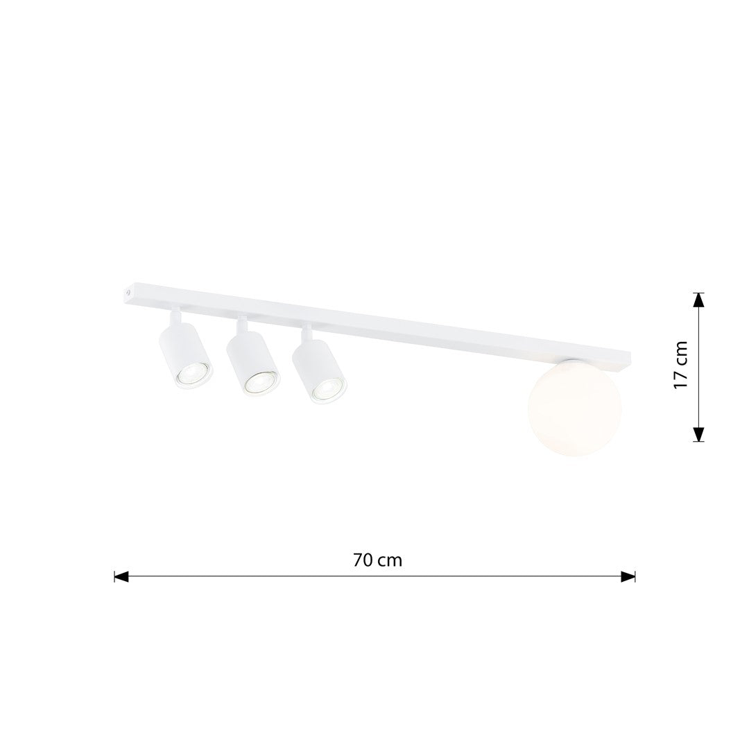 Baster 4 loftlampe hvid