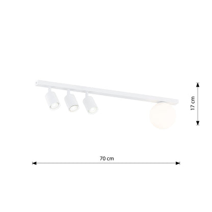 Baster 4 loftlampe hvid