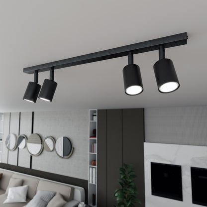 Flash 4 loftlampe sort