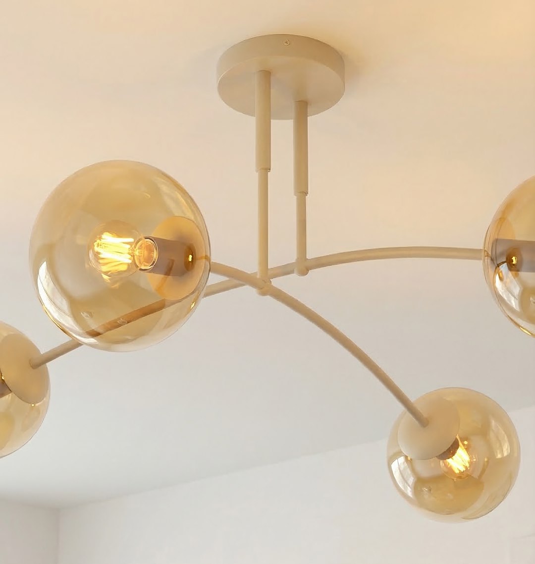 Pregos 4 loftlampe mokka/honning