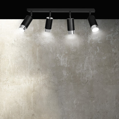 Hiro 4 loftspot sort/krom