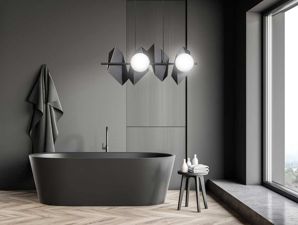 Drifton 4 pendellampe sort/hvid