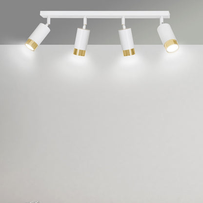 Hiro 4 loftspot hvid/guld