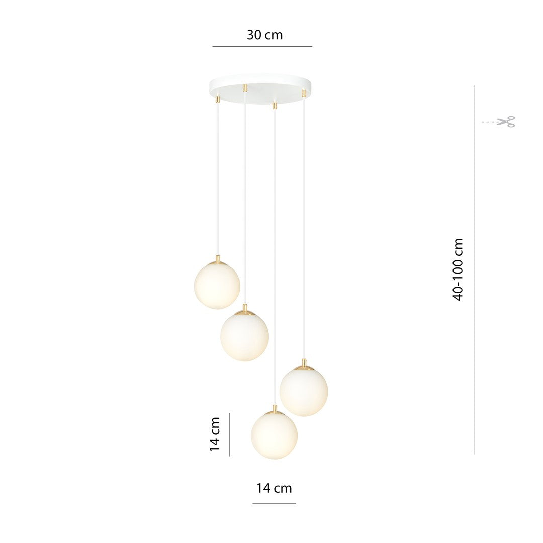 Royal 4 pendellampe hvid