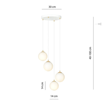 Royal 4 pendellampe hvid