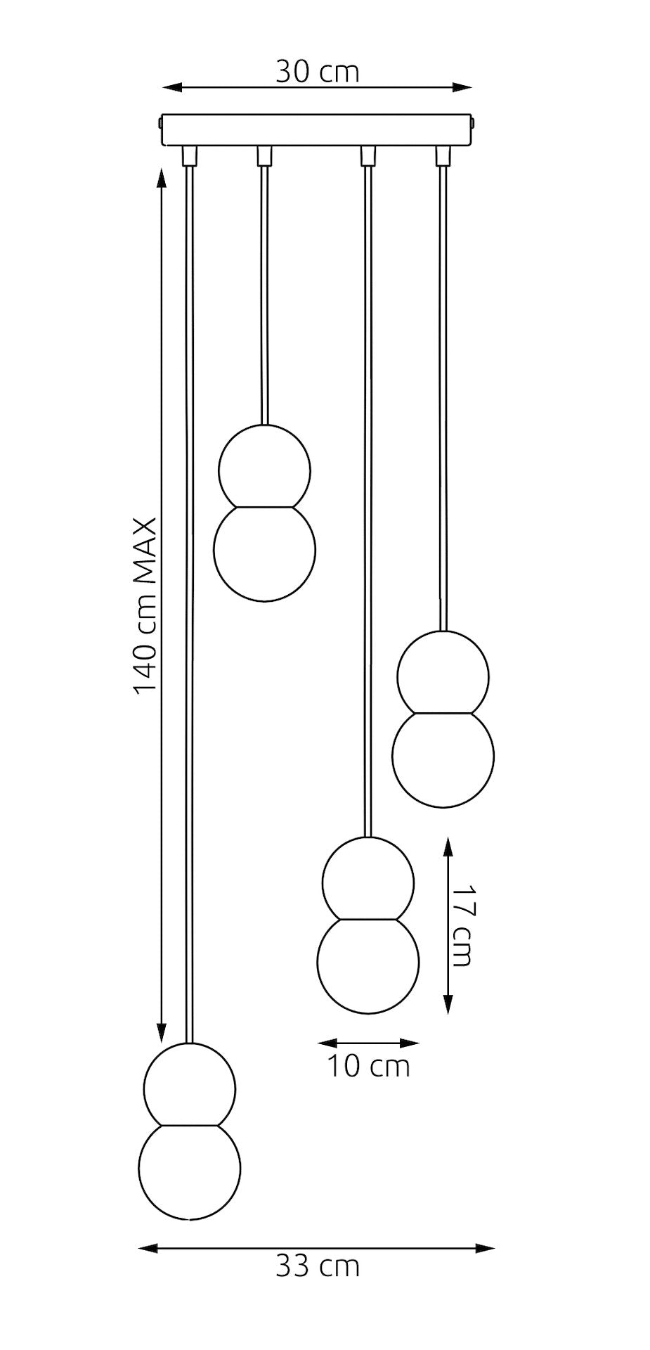 Loop 4 pendellampe sort