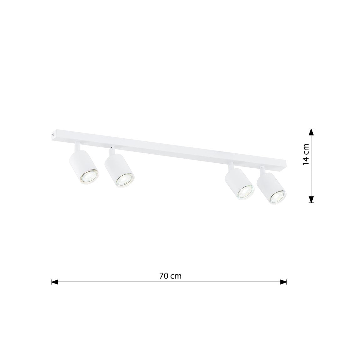 Flash 4 loftlampe hvid