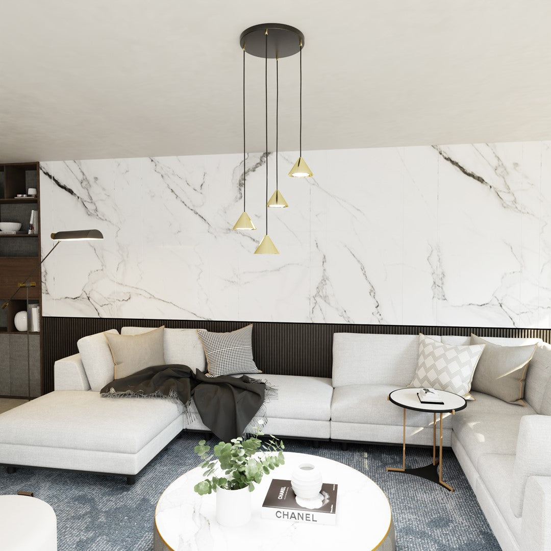 Elit 4 premium pendellampe guld