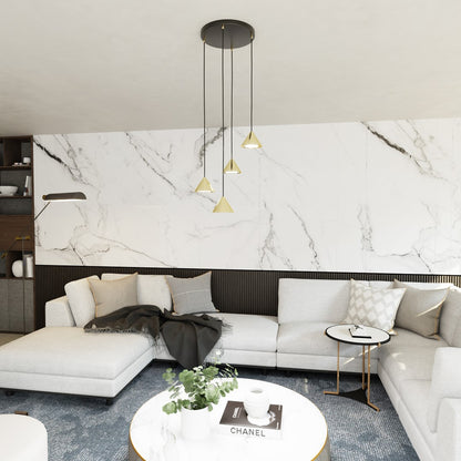Elit 4 premium pendellampe guld